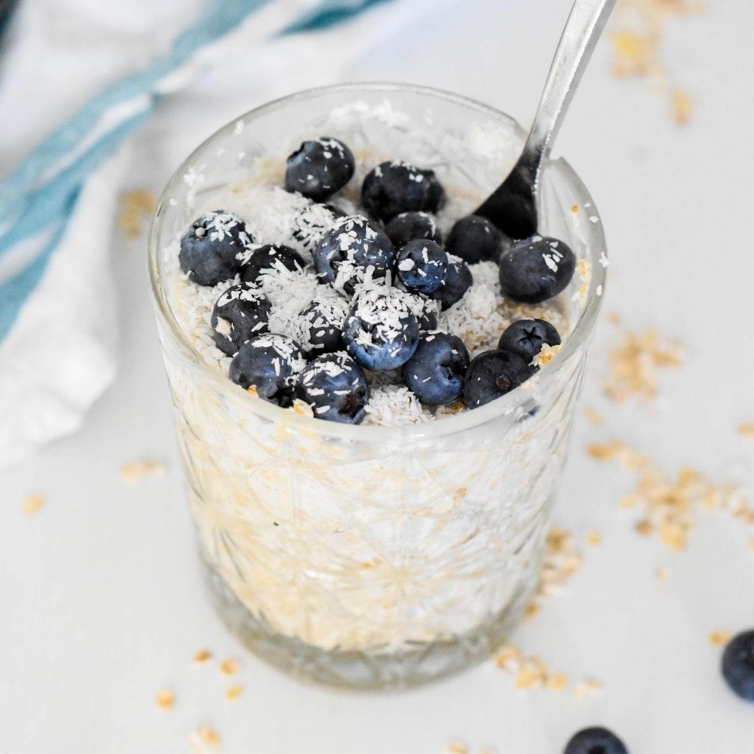 Blueberry Kokos Overnight Oats