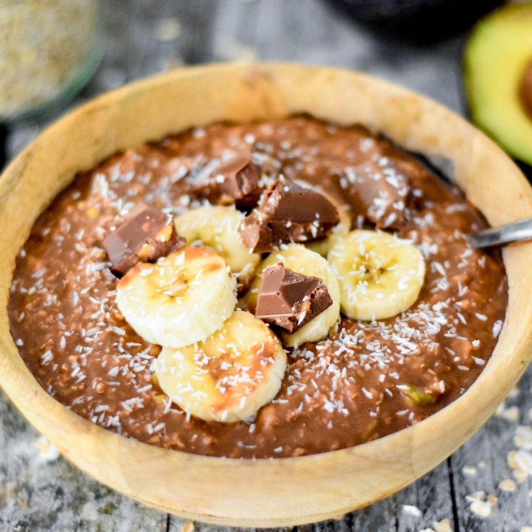 Chocolade Avocado Overnight Oats