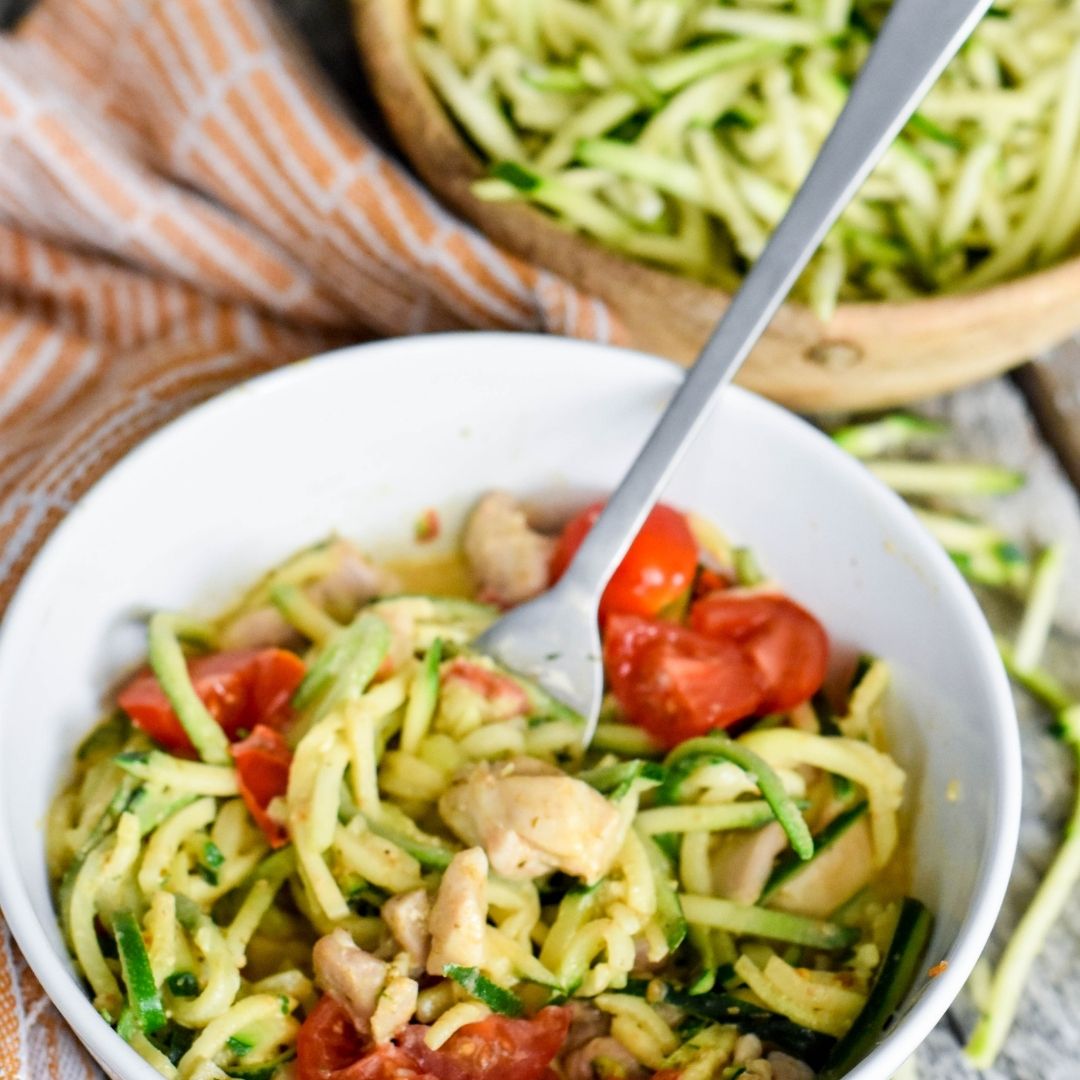 Courgetti met Kip & Pesto