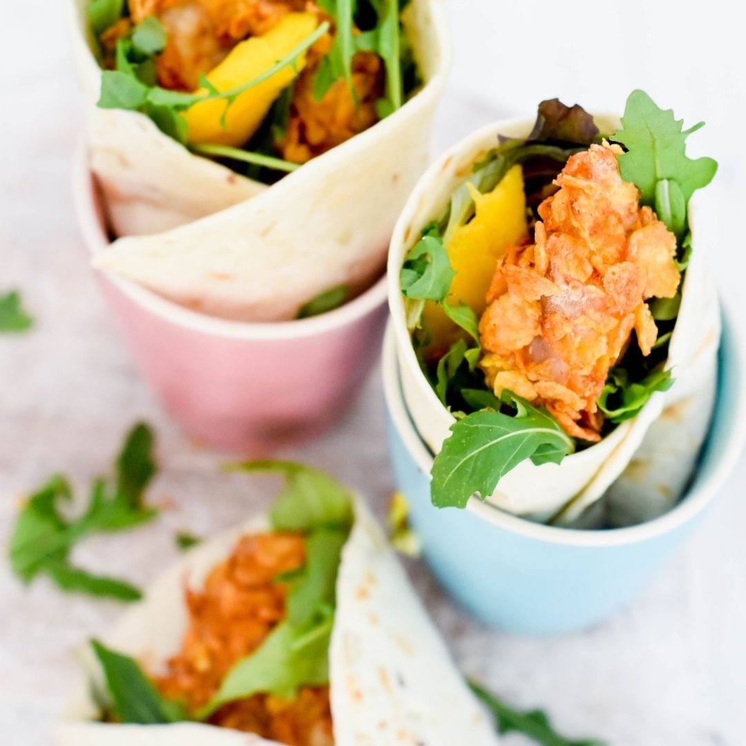 Crispy Chicken Mango Wrap
