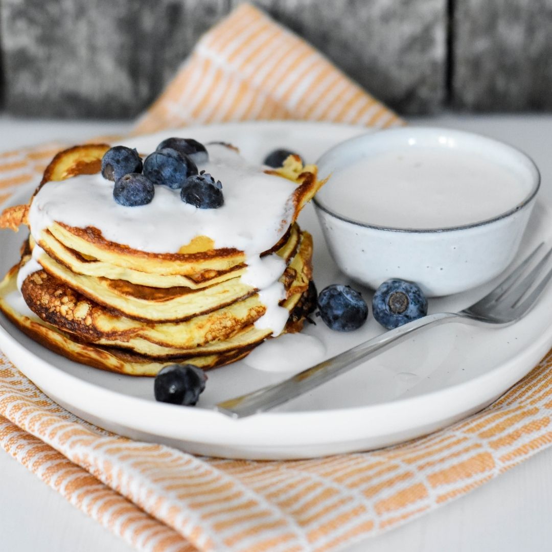 Eiwitrijke Pannenkoeken met Kokossaus