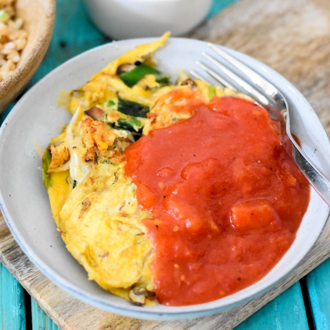 Foe Yong Hai Groente Omelet