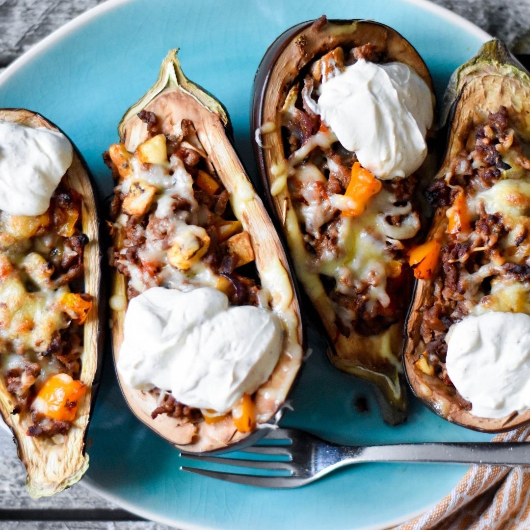 Gevulde Aubergine