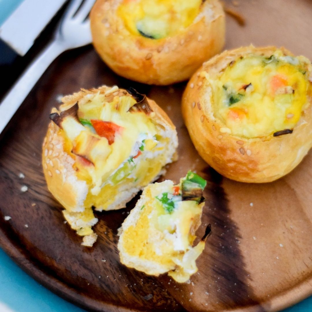 Gevulde Broodjes met Ei