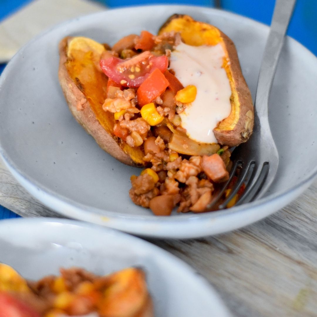 Gevulde Zoete Aardappel