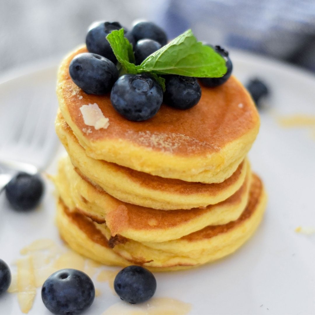 Luchtige Blueberry Pannenkoeken