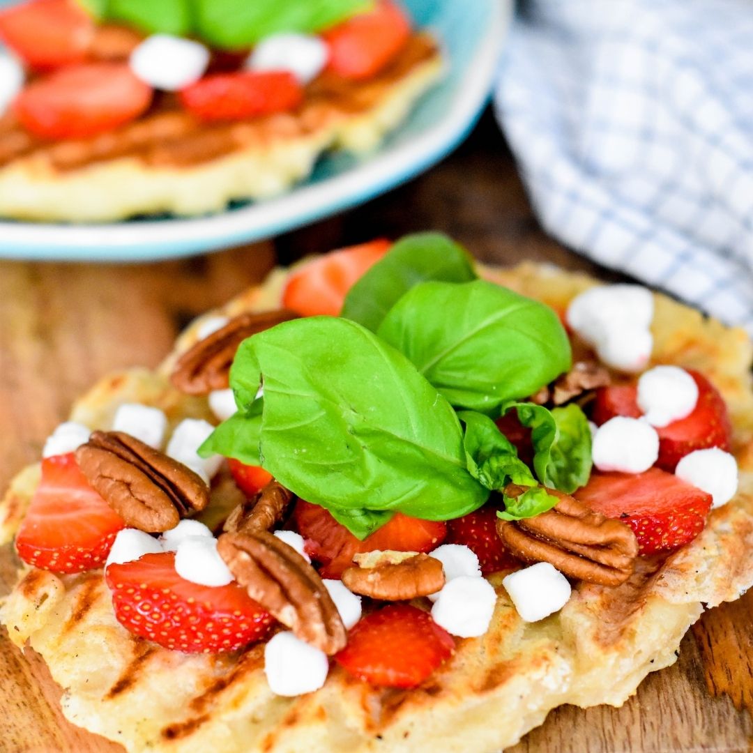 Naanbrood met Geitenkaas