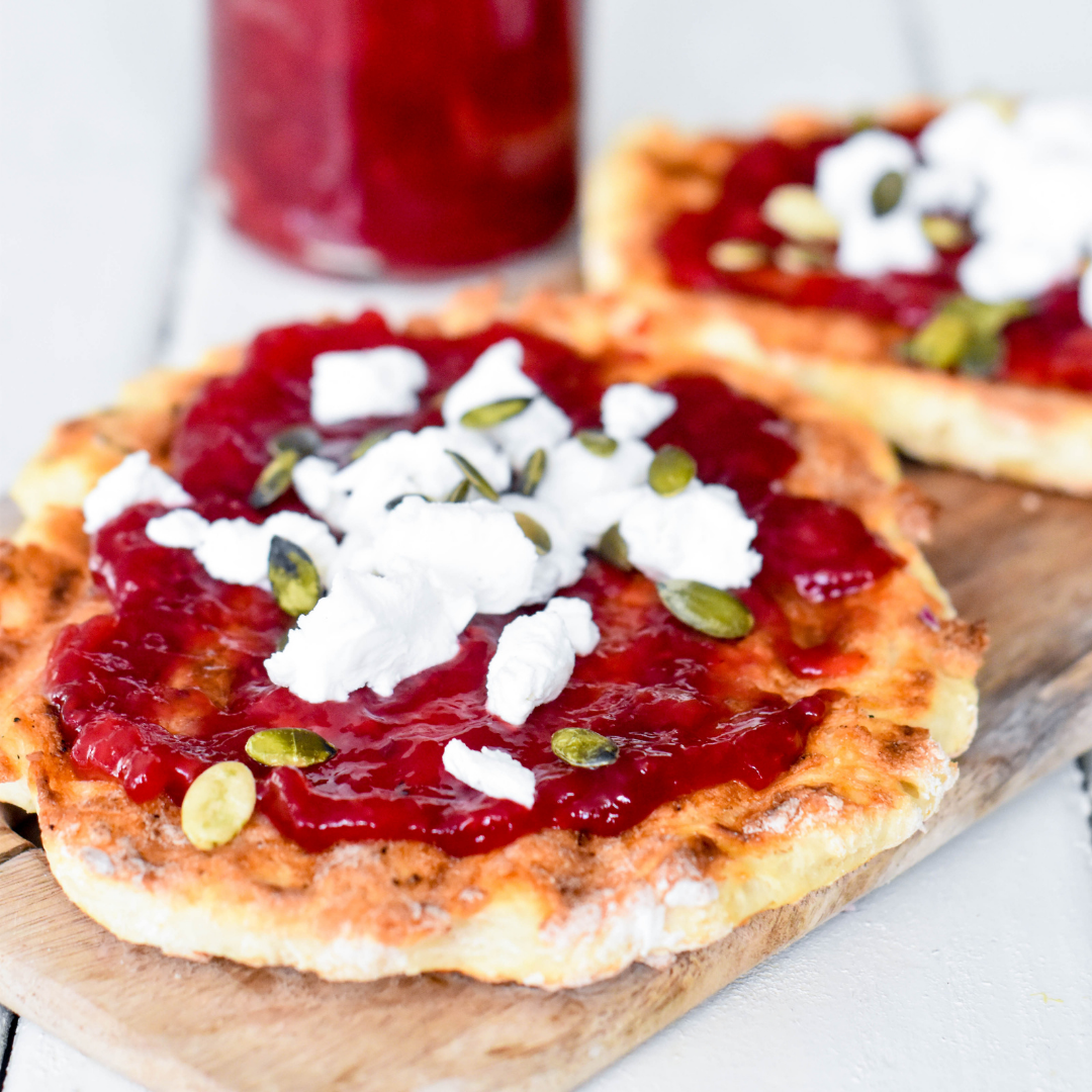 Naanbrood met Jam