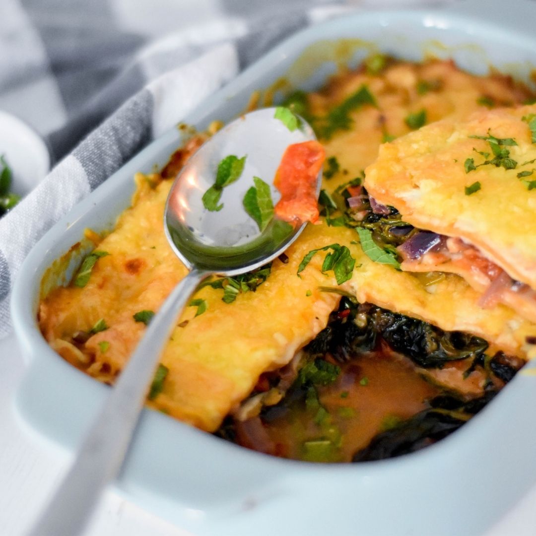 Spinazie Lasagne met Geitenkaas